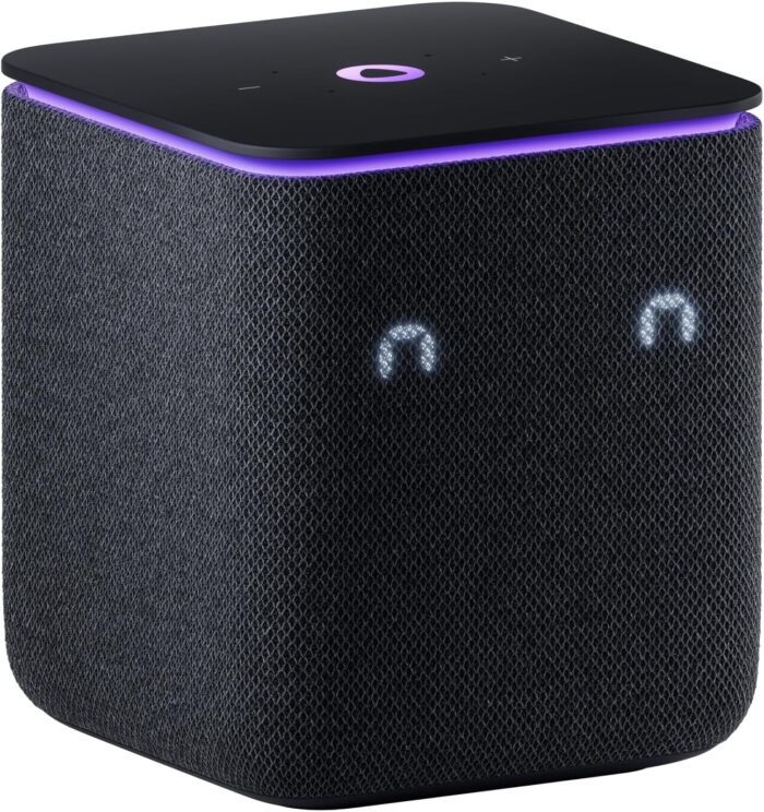 Yango Yasmina Midi | Smart AI Speaker | Premium Sound, Deep Bass & Stereo Pairing | Speaks English, Arabic | YangoPlay gift unlimited Movies, Series, Music, Quran | kids teacher & translator | Black