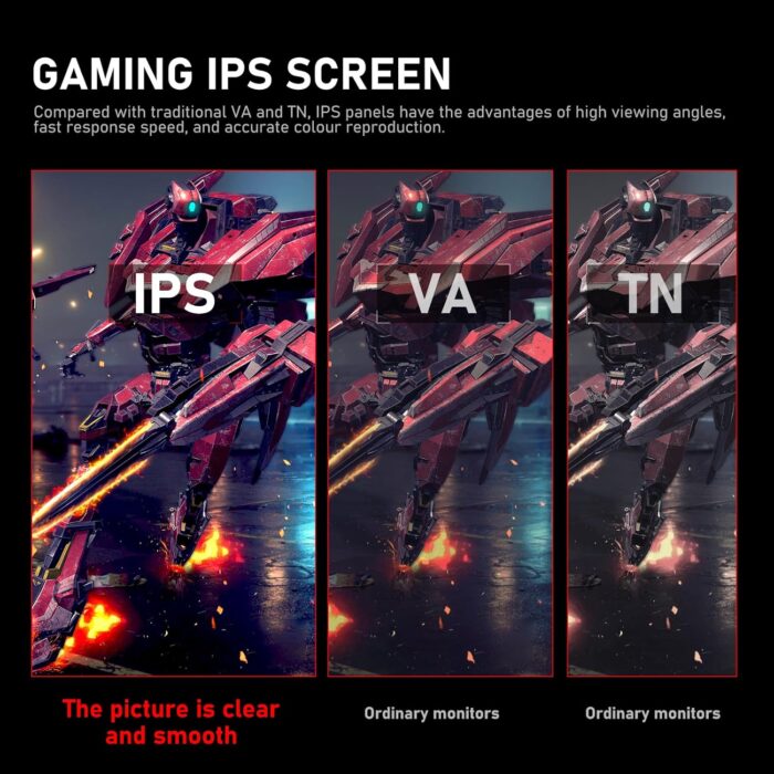 Gawfolk 24.5 Inch Monitor 200Hz Gaming Monitor IPS FHD Computer Display Screen 1080P(1920 * 1080) FreeSync 99% sRGB 1ms(GTG) Suitable for gaming, home office - Image 3
