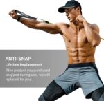 PROIRON Resistance Bands Set 14 Pieces Anti-Snap Resistance Band Exercise with Handles, Door Anchor, Ankle Straps, Training Manual and Carrying Bag - Image 4