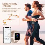 ZKCREATION Smart Watch for Men Women Call Answer/Dial Watch Digital Fitness Smartwatch for Android iOS Touch Screen Blood Pressure Watch Activity Tracker with Heart Rate Sleep Monitor (Rose Gold) - Image 6