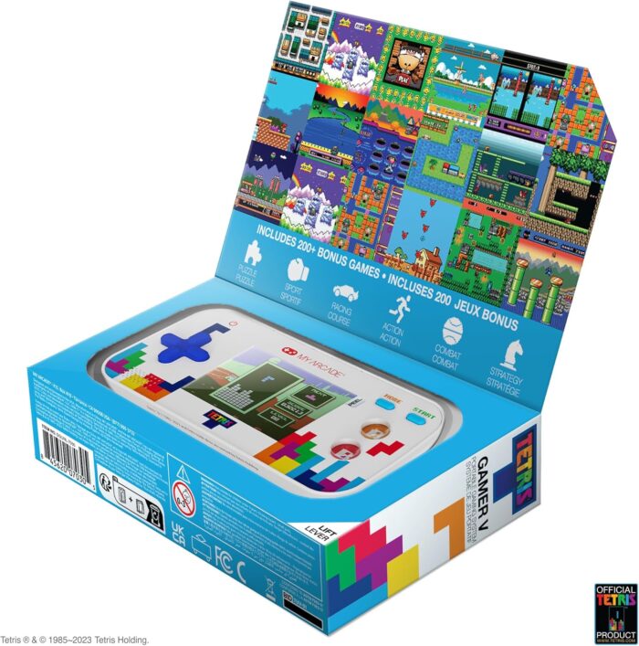 My Arcade Tetris Gamer V: Portable Video Game Sytem with 201 Games, 2.5" Full Color Screen, Pocket Size - Image 3