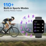 BRIBEJAT Smart Watch for Men Women (Make/Answer Call), HD 2.01'' Smartwatch Waterproof, Fitness Tracker Pedometer SpO2/Heart Rate/Sleep Monitor, Compatible with iPhone Samsung Huawei Android Phone - Image 3