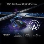 ASUS ROG Harpe Ace Aim Lab Edition Gaming Mouse, 54g Ultra-Lightweight, Low-latency Connectivity (2.4GHz RF, Bluetooth, Wired), 36K DPI Sensor, 5 Custom Buttons, Esports & FPS Gaming, Nvidia Reflex - Image 5