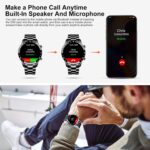 LIGE Smart Watch for Men, Bluetooth Calls Voice Chat Fitness Tracker with Blood Pressure Heart Rate Sleep Monitor,1.3" Full Touch Screen Activity Trackers IP67 Waterproof Pedometer for iOS Android - Image 2