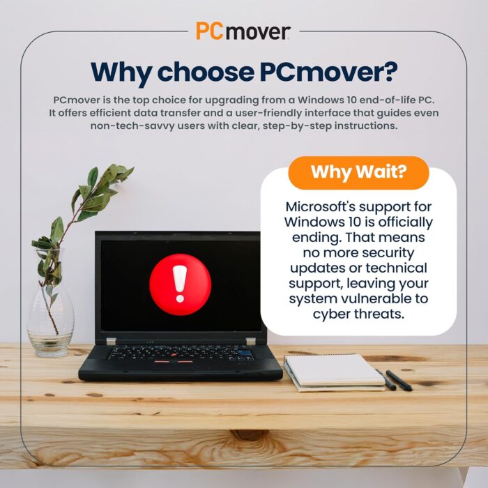 Laplink Software PCmover Ultimate 11 | Moves Your Applications, Files and Settings from an Old PC To a New PC. | Includes Ethernet Cable | 1 Use - Image 6