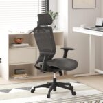 FLEXISPOT Ergonomic Office Chair, High Back Swivel Computer Chair, Home Office Desk Chairs with Wheels Lumbar Support, 2D Headrest/Adjustable Back Support/Heavy Duty Base, Mesh Seat Cushion, Gray - Image 10