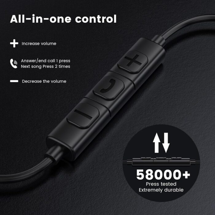 MOSWAG USB Type C Headphones, USB Type C Earbuds in-Ear Wired Earphones with Microphone for Apple iPhone 15 Pro Max, Samsung Galaxy S23 S24 FE Ultra, Google Pixel 9 8-2Pack - Image 5