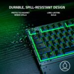 Razer Ornata V3 X Gaming Keyboard: US Layout, Low-Profile Keys, Silent Membrane Switches, UV-Coated Keycaps, Spill Resistant, Chroma RGB Lighting, Ergonomic Wrist Rest - Classic Black - Image 5