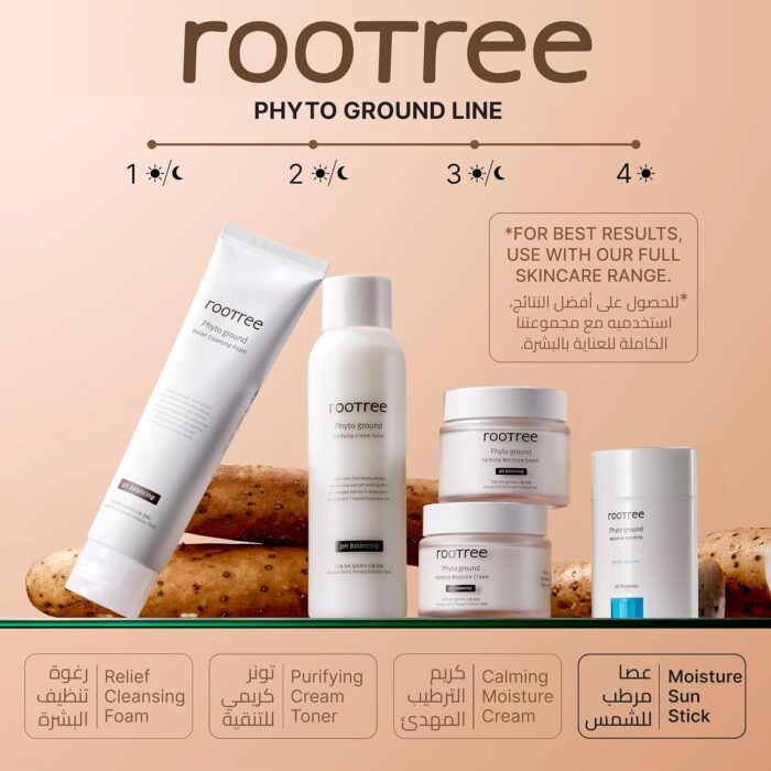 rootree Phyto Ground Moisture Sun Stick 20g - SPF 50 Sunscreen, K Beauty Korean Skincare, Smoothing Skin UV Protection, Moistruising, Rich Hydration, Vegan & Cruelty Free, for All Skin Types - Image 6