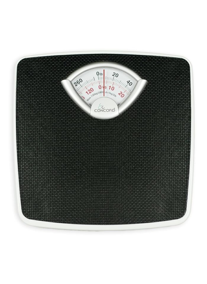 Concord Bathroom Human Weighing Scale BR-9201 Analogue Manual Mechanical Personal Device, 130kg Capacity, Blue