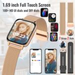 Nemheng Smart Watch for Women Men (Call Receive/Dial) Fitness Tracker Waterproof Smartwatch - Image 3