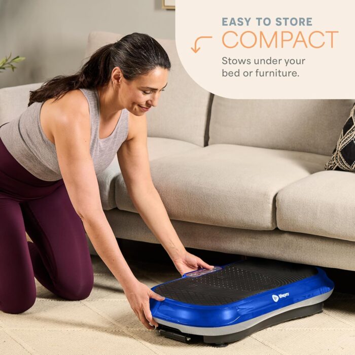 LifePro Vibration Plate Exercise Machine - Whole Body Workout Vibration Fitness Platform w/ Loop Bands - Home Training Equipment for Weight Loss & Toning - Image 7