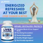 Liver Cleanse Detox & Repair Formula – 22 Herbs Support Supplement: Milk Thistle Extracts Silymarin, Beet, Artichoke, Dandelion, Chicory Root – Arazo Nutrition USA - Image 4