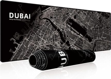 excovip Gaming Mouse Pad XL,Anti-Skid Mousepad Extended Black Large Keyboard Mouse Pad-City Road 900x300mm 0357