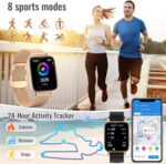 Nemheng Smart Watch for Women Men (Call Receive/Dial) Fitness Tracker Waterproof Smartwatch - Image 5