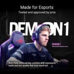 ASUS ROG Pelta Wireless RGB Gaming Headset (ROG SpeedNova, Bluetooth, 2.4GHz, USB-C, 50mm ROG Titanium Membrane Drivers, 10mm Super Broadband Boom Microphone, 309g Lightweight, Aura Sync RGB) - Image 3