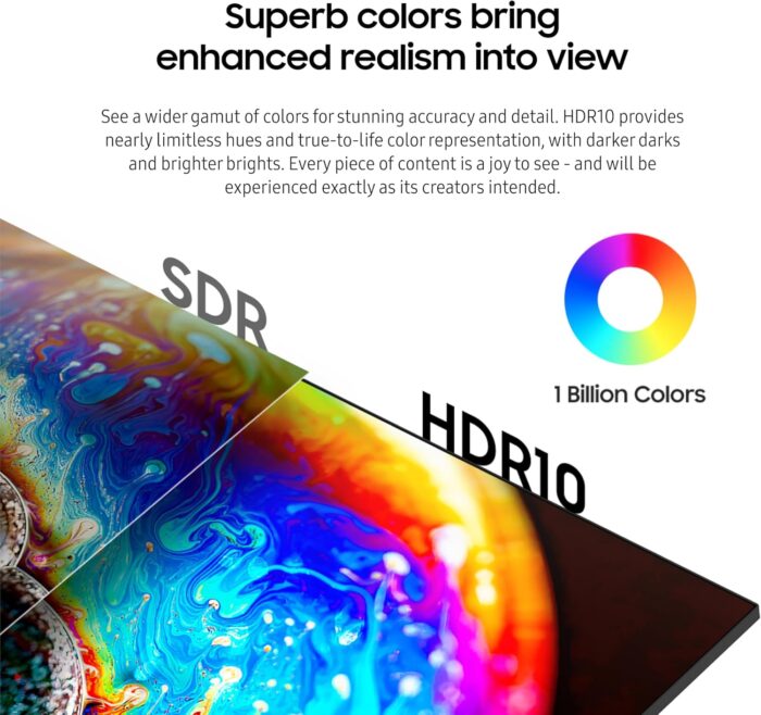 SAMSUNG 34” ViewFinity S65VC Series Ultrawide QHD Curved Monitor, Built-in FHD Camera, HDR10, 100Hz, 350 nit, USB- C, Adjustable Stand, Intelligent Eye Care, LS34C650VANXGO, Black - Image 5