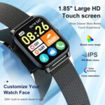Boquaw Smart Watch for Men Fitness Tracker: Waterproof Smart Watches for Women Digital Mens Watches Make/Answer Call Running Smartwatch Android Phone iPhone Samsung Compatible Heart Rate Monitor - Image 6