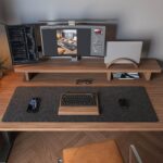 DAWNTREES Large Felt Desk Pad | Computer Mat for Desk(36x12Inches)|Desk Mat for Keyboard and Mouse|Dark Grey - Image 4