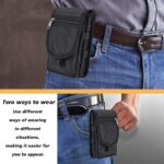 Phone Pouch,Cell Phone Holster, Multi-Purpose Phone Belt Pouch,Tactical Phone Case Tool Holder, Molle Cell Phone Pouch Carrying Case, Men’s Waist Pocket for Hiking, Camping, Belt Pouches for Men - Image 5