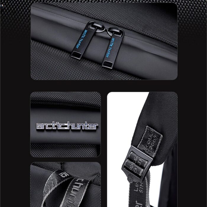 Arctic Hunter Durable Laptop Bag Light Weight Water Resistant with USB Jack Travel Backpack with Separate Laptop Compartment for Unisex, B00478 - Image 9