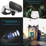 Virtual Reality Headsets to Play Games/Movies for Adults/Kids, 3D VR Glasses Compatible iOS and Android Smartphones 4.7-7.8in, Vr Headset Set with Controller and Headphones - Image 5