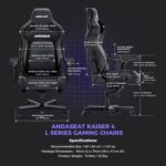 Anda Seat Kaiser 4 L Gaming Chair - Zen purple PVC - Image 8