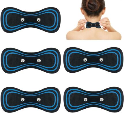 Qinsky Patches Massagers, 5PCS Cervical Massage Pad for Neck, Shoulder, Back, Waist, Arms, Legs – Mini Lymphatic Massager