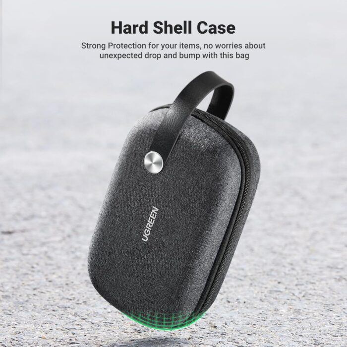 UGREEN Electronic Organizer, Travel Organizer for Electronics Accessories Water-resistant Shockproof External Hard Drive Case Small Travel Case for Cables, Chargers, SD Cards, Hard Disk, Flash Drives - Image 9