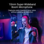 ASUS ROG Pelta Wireless RGB Gaming Headset (ROG SpeedNova, Bluetooth, 2.4GHz, USB-C, 50mm ROG Titanium Membrane Drivers, 10mm Super Broadband Boom Microphone, 309g Lightweight, Aura Sync RGB) - Image 6