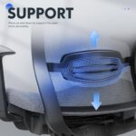FLEXISPOT Ergonomic Office Chair, High Back Swivel Computer Chair, Home Office Desk Chairs with Wheels Lumbar Support, 2D Headrest/Adjustable Back Support/Heavy Duty Base, Mesh Seat Cushion, Gray - Image 6