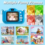 Goopow Kids Camera Toys for 3-8 Year Old Boys,Children Digital Video Camcorder Camera with Cartoon Soft Silicone Cover, Best Chritmas Birthday Festival Gift for Kids - 32G SD Card Included - Image 5