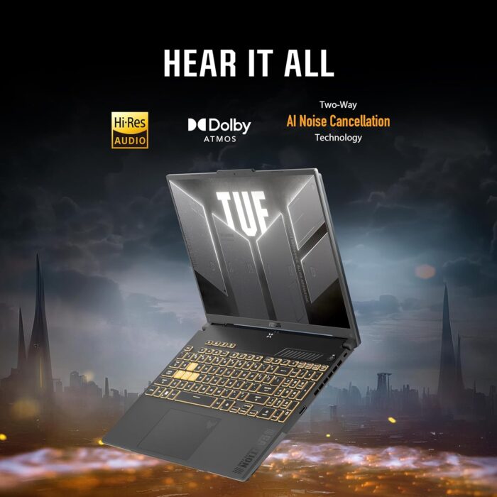 ASUS TUF Gaming F16 Gaming Laptop, 16” FHD+ 144Hz IPS-Level 16:10 Display, Intel® Core™ 5 210H, NVIDIA® GeForce RTX™ 4050, 16GB DDR5, 512GB PCIe Gen4 SSD, Wi-Fi 6, Win11 Home, FX607VU-SS53 - Image 10