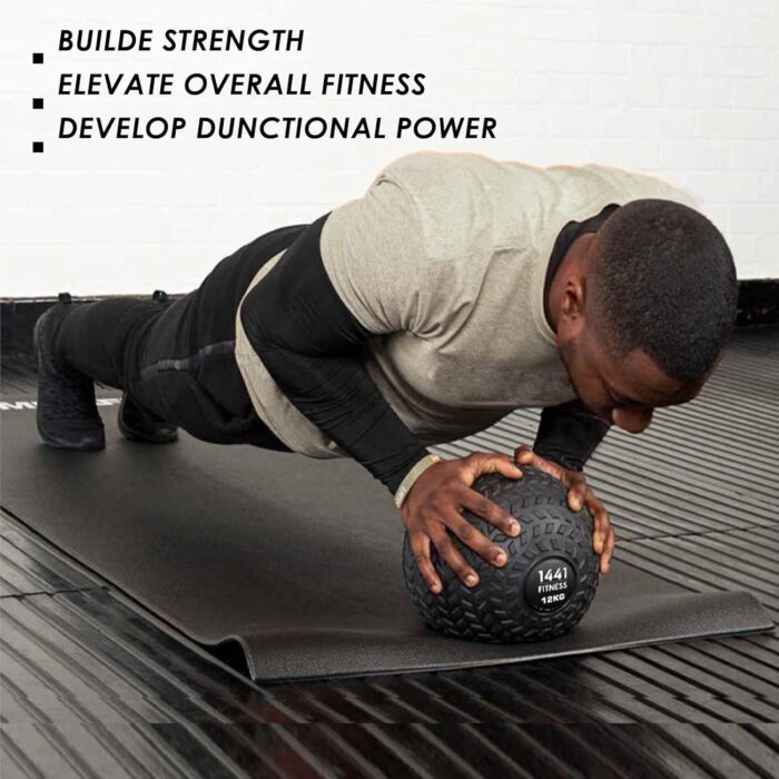 1441 Fitness Z Grip Slam Ball - Weighted 2 Kg to 30 Kg for CrossFit, Strength Training, Cardio Exercise - Non-Bouncing Medicine Ball for Core Workouts - Image 7
