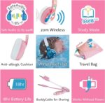 ONANOFF BuddyPhones Wave Waterproof Wireless Bluetooth headphones for Kids, Pink - Image 6