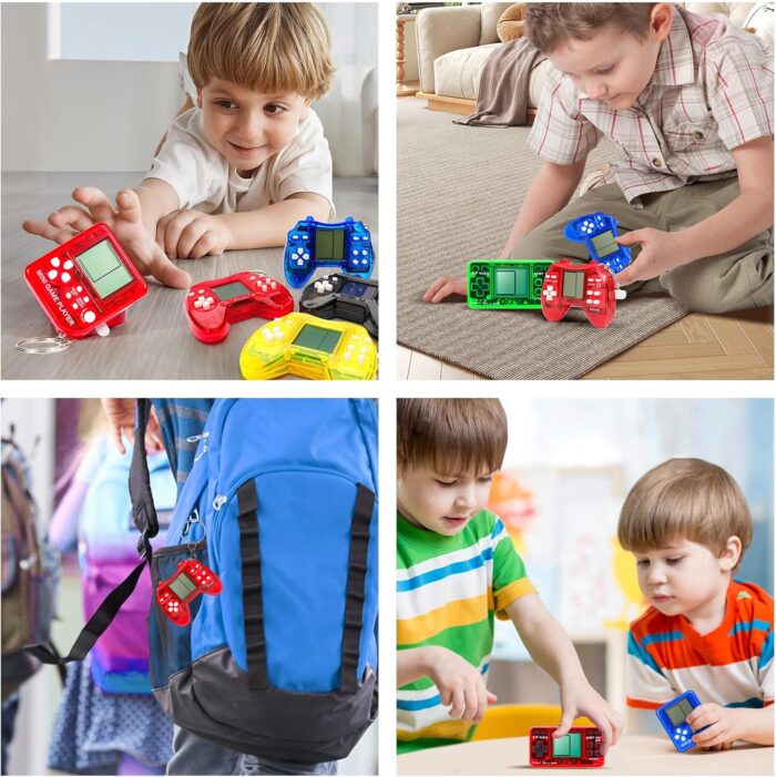 SSRMX 12Pcs Video Game Party Favors for Kids, Arcade Video Game Keychain Video Game Party Supplies - Image 7