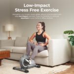 Sunny Health & Fitness Dual Function Under-Desk Bike Trainer at Home, Mini Exercise Machine for Senior Training, Arm/Leg Cardio Cycle Workout - Image 4