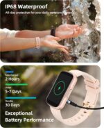 Parsonver Fitness Tracker with Step Counter/Calories/Stopwatch, Health Activity Tracker with Heart Rate Sleep Monitor, IP68 Waterproof Smart Watch 110+ Sport Modes Pedometer Watch - Image 5