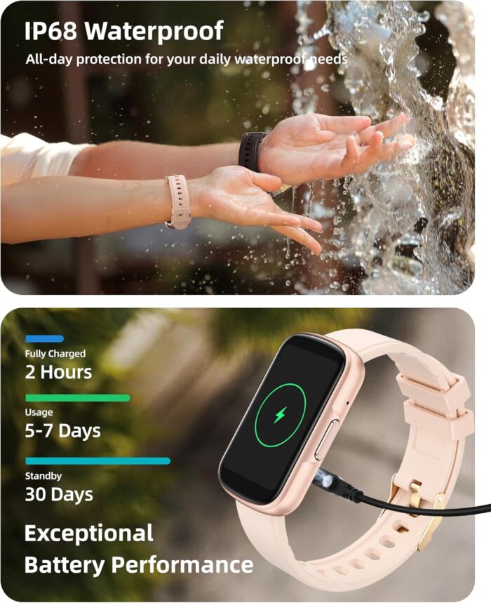 Parsonver Fitness Tracker with Step Counter/Calories/Stopwatch, Health Activity Tracker with Heart Rate Sleep Monitor, IP68 Waterproof Smart Watch 110+ Sport Modes Pedometer Watch - Image 5