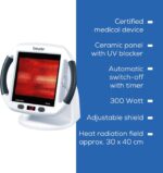 Beurer IL50 Infrared Heat Lamp, Soothing Heat For Colds And Muscle Tension, Infrared Light Therapy with 300 watts, Improves Blood Circulation, 100% UV Blocker, Medical Device - Image 10