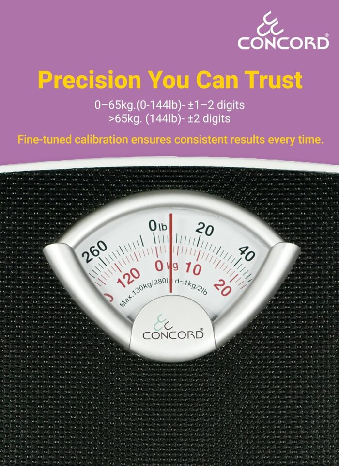 Concord Bathroom Human Weighing Scale BR-9201 Analogue Manual Mechanical Personal Device, 130kg Capacity, Blue - Image 7