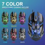 CHONCHOW USB Wired Keyboad and Mouse Combo Full Size Rainbow LED Light Up Backlit Gamer Keyboard and Mouse Set, Mouse and Keyboard Combo for Computer Laptop Xbox PS4 PS5 Gaming and Work(1953,local) - Image 6