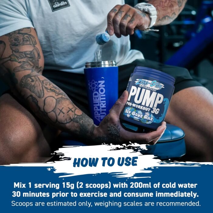 Applied Nutrition Pump Zero Pre Workout - Zero Stim, Caffeine Free, Energy & Performance (375g - 25 Servings) (Fruit Burst) - Image 5