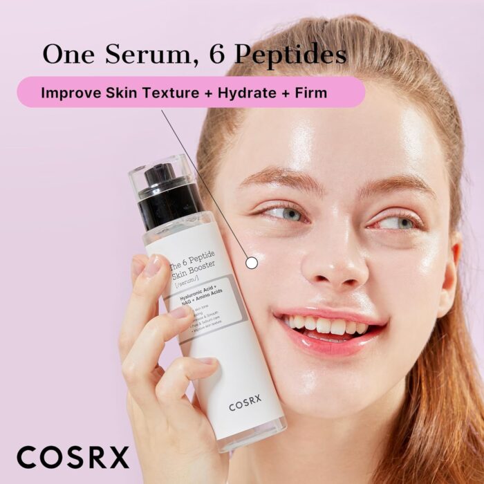 COSRX 6 x Peptide Collagen Booster Toner Serum 150 ml / 5.07 Fl.Oz, Skin Renewal Boosting Facial Essence, Niacinamide & Hyaluronic Acid for All Skin Types, Korean Skincare, Paraben Free - Image 5