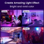 Bonlux Smart LED Light Bar, RGB Bar Lamp USB Ambiance Gaming Lights with Multiple Lighting Effects and Music Modes for Room, PC, PC Accessories, Desk Mood App Control - Image 6