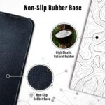 Ovenbird Large Gaming Mouse Pad with Stitched Edges, Minimalist Topographic Map Desk Mat, Extended XL Mousepad with Anti-Slip Base, Cool Desk Pad for Keyboard and Mouse, 31.5 x 11.8 in, White - Image 6