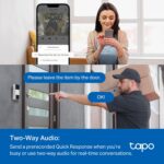 TP-Link Tapo Smart Video Doorbell Camera Wireless with Chime, 2K with Full Color Night Vison & Spotlights, No Monthly Fee, Ring Call, 160° Ultra-Wide View, Free AI Detection, Local Storage (D210) - Image 8