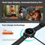TicWatch Atlas Smartwatch for Men Android Wear OS Smart Watch Outdoor 90 Hrs Battery 110+ Workout Modes Heat Map Fall Detection Health Fitness Tracker 5ATM GPS Compass Android Compatible Only - Image 4