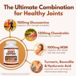 Arazo Nutrition Glucosamine Chondroitin Turmeric Msm Boswellia Joint Support Supplement for Relief (10oz,180 Tablets) - Image 3