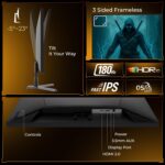 AOC 24G11E 24" Fast IPS Gaming Monitor, FHD 1920×1080 Display, 180Hz, 0.5ms(MPRT), HDR10, HDMI 2.0 x 1, DisplayPort 1.4 x 1, Adaptive Sync, 16.7 Million Display Colors. - Image 4